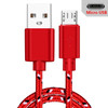 Micro USB Cable Data Sync USB Charger Cable For Samsung S7 Huawei Xiaomi Android Nylon Braided Mobile Phone Cables Fast Charging