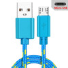 Micro USB Cable Data Sync USB Charger Cable For Samsung S7 Huawei Xiaomi Android Nylon Braided Mobile Phone Cables Fast Charging