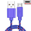Micro USB Cable Data Sync USB Charger Cable For Samsung S7 Huawei Xiaomi Android Nylon Braided Mobile Phone Cables Fast Charging