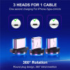 LED Magnetic USB Cable Fast Charging Type C Cable Magnet Charger USB-C Charge Micro USB Cable For xiaomi Mobile Phone Cable Cord