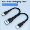 2 in 1 USB Type C Micro USB C Cable Mobile Phone Fast Charging Cable For Huaiwei Samgsung Xiaomi Type C Charge Cord Wire