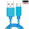 USB Type C Cable Fast Charging Nylon Braide Cables for Samsung Galaxy S9 Plus Xiaomi mi9 Huawei Mobile Phone Charger USB C Cable