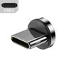 540 Rotate Magnetic Cable 6A Fast Charging Magnet Charger USB Type C Micro 8-Pin Cable Mobile Phone Wire Cord For Huawei Xiaomi