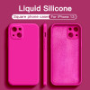 Original Liquid Silicone Case For iPhone 15 14 13 12 11 Pro Max Mini X XR XS 7 8 Plus SE 2020 Shockproof Soft Phone Case Etui