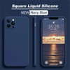 Original Square Liquid Silicone Phone Case for IPhone 14 13 11 12 Pro Max Mini XR XS 6 7 8 SE 14 Plus 15 Pro Max Protection Case