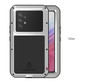 Love Mei Phone Case Silicone Shockproof and Dustproof Military Grade Metal Protective Cover for Samsung A50 5G A51 A52 A53 A54