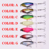 1PCS Topwater Fishing Lure 7.5cm 6.5g Whopper Popper Wobbler Artificial Hard Bait Bass Plopper Soft Rotating Tail Fishing Tackle