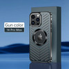 Stainless Steel Frame Aluminum Backplane Metal Magnetic Phone Case For iPhone 12 13 14 Pro Max 14Plus Hollow Cooling Cover Funda