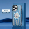 Stainless Steel Frame Aluminum Backplane Metal Magnetic Phone Case For iPhone 12 13 14 Pro Max 14Plus Hollow Cooling Cover Funda