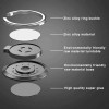 Magnetic Phone Finger Ring Holder Universal Luxury Rotatable Mobile Phone Stand Grip Back Sticker Bracket for iphone Sumsung