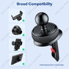 17mm Ball Head Base for Car Phone Holder Universal Car Air Vent Mobile Phone Stand GPS Bracket Car Air Outlet Clip Accessories