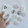 Glossy Marble Texture Stretch Grip Tok Phone Holder Foldable Socket Finger Ring for iPhone 11 13 Xiaomi Support