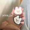 INS Cute Rabbit Mirror Phone Griptok Grip Tok Holder Ring Gift For iPhone Accessories Korean Lovely Foldable Phone Stand Holder