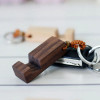 50Pcs Wood Phone Holde Lightweight Slim Design Wooden Mobile Phone Stand Holder Stand Pendant Keychain