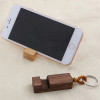 50Pcs Wood Phone Holde Lightweight Slim Design Wooden Mobile Phone Stand Holder Stand Pendant Keychain