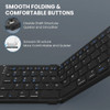 BOW Foldable Bluetooth Mobile Phone KeyboardWireless Keyboard Rechargeable Ultra Slim Keyboard for IOS Android Smartphone