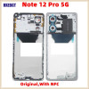 Original For Xiaomi Redmi Note 12 Pro 5G Middle Frame Housing Bezel Front Chassis Frame With NFC Smartphone Replacement Parts