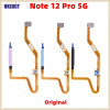 Original For Xiaomi Redmi Note 12 Pro 5G Fingerprint Sensor Flex Cable Power Button Flex Cable Smartphone Replacement Parts