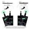 Qi Wireless Charger Receiver Support Micro USB Type C Fast Wireless Charging Adapter For iPhone Android Wireless Charge Pad dock