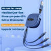 AIXXCO 100W USB Charger 3 in 1 Cable 6A for Huawei Retractable Portable Micro USB Type C Cable Charging Cable For iPhone Samsung
