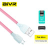 AIVR 3A Micro USB Cable Fast Charging for Samsung Xiaomi Huawei Realme OPPO Android Mobile Phone USB Data Wire Cord 1M