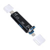 5 in 1 Multifunction USB 2.0 Type C USB Micro USB SD TF Memory Card Reader for Android IPhone Computer Dock OTG Type C Adapter