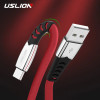 USLION 5A USB Type C Cable For Xiaomi Redmi Note 7 Fast Charging Cable For Samsung Huawei P30 Pro Android Phone Cord USB-C Wire