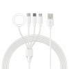 Bonola 4 In 1 Micro USB Type C Charging Cable Durable for iPhone/Android Fast Wireless Charging for Apple Watch Ultra/8/7