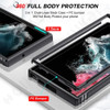Case For Samsung Galaxy S24 Ultra Plus 4G 5G Slide Camera 360 Degree Rotate Kickstand Heavy Grade Cover