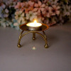 Nordic Style Dual-use Candlestick Candle Holders Iron Geometric Golden Wrought Creative Retro Candle Stick Stand Home Decoration