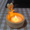 Kitten Candle Holder Cartoon Kitten Warming Its Paws Cute Scented Candle Holder Valentine's Day Gift Ornaments Decoration 2024