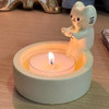 Kitten Candle Holder Cartoon Kitten Warming Its Paws Cute Scented Candle Holder Valentine's Day Gift Ornaments Decoration 2024
