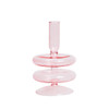 Floriddle Taper Candle Holders Glass Candlesticks for Home Wedding Table Decoration Glass Vase Table Bookshelf Candles Stand