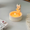 1pc Kitten Candle Holder Cute Grilled Cat Aromatherapy Candle Holder Desktop Decorative Ornaments Birthday Gifts For Friends