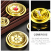 Wick Holder Oil Floating Lamp Candle Supplies Wicks Base Holders Disc Float Stand Altar Ghee Making Burner Tibetan Light Brass