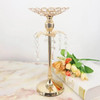 PEANDIM Gold Crystal Candle Holder Wedding Decoration Table Centerpieces Candelabra Birthday Party Flower Vase Holder Home Decor