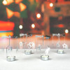 Metal Spinning Tea Light Candle Holder Creative Rotating Candlestick Ornament Snowflake Deer Heart Christmas Trees Shape