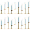 Candle Stick Holder Gold Candle Holders for Candlesticks - Taper Candle Holders With Removable Glass Containers for Candles Home