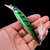 1PCS Laser Minnow Fishing Lure 11CM 13G pesca hooks fish wobbler tackle crankbait artificial japan hard bait swimbait