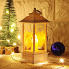 Creative Christmas Wind Lamp Candlestick Elderly Snowman Tabletop Decoration Candle Holders