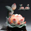 1 Pc 15CM/ 6-inch Lotus Candle Holder Home Buddha Hall Simulated Candlestick Buddha Hall Prayer Decoration