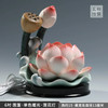 1 Pc 15CM/ 6-inch Lotus Candle Holder Home Buddha Hall Simulated Candlestick Buddha Hall Prayer Decoration