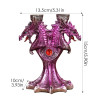 Dragon Statue Candle Holder Dragon Figurines Candlestick Decor Tea Light Solid Construction Decorative Ornaments for Theme Party