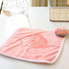 Cartoon Hanging Hand Towel Soft Coral Kitchen Towel Cute Kids Child baby Quick Dry Bathing Towel for Kitchen Bathroom O2O1