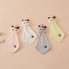 Coral Velvet Pocket Cat Embroidered Hand Towel Bathroom Hanging Absorbent Towel Kitchen Bathroom Square Towel