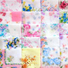 10 Pcs Vintage Cotton Women Hankies Embroidered Butterfly Lace Flower Hanky Floral Assorted Cloth Ladies Handkerchief Fabrics