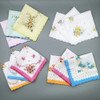 10 Pcs Vintage Cotton Women Hankies Embroidered Butterfly Lace Flower Hanky Floral Assorted Cloth Ladies Handkerchief Fabrics