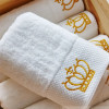 Embroidered Crown White bath towel 5stars Hotel Towels 100% Quality Towel Washcloths towels bathroom Ladies face wash soft towel