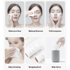 100PCS Natural Disposable Face Towel Travel Facial Cleansing Wet And Dry Makeup Remover Pearl Cotton Soft Makeup Nonwoven Towel