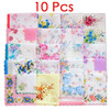 10 Pieces Vintage Handkerchief Hanky Birthday Gift Pattern Random